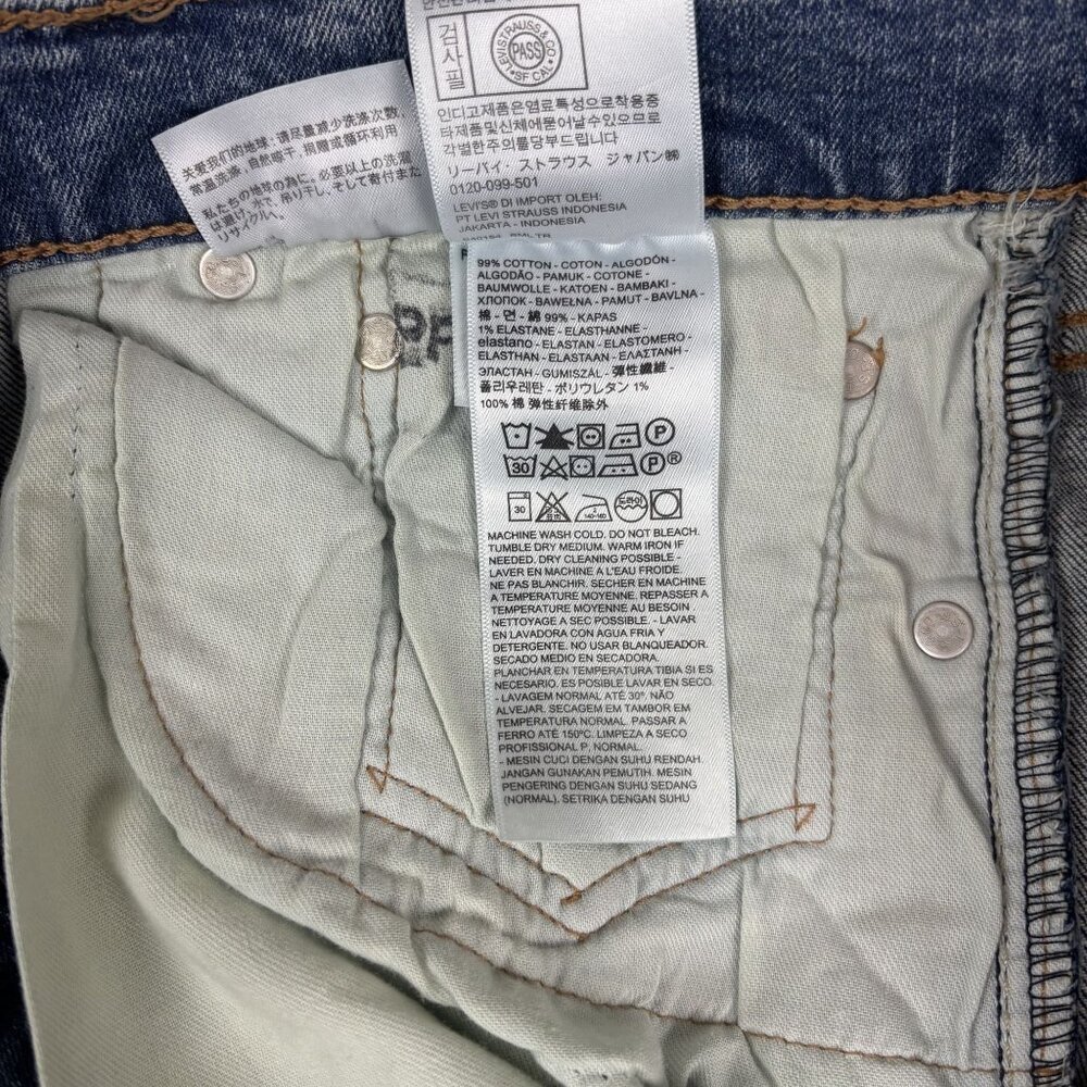Levis Mens 511 Slim Fit Denim Jeans W32 L34 Medium Wash Cotton - Picture 14 of 16